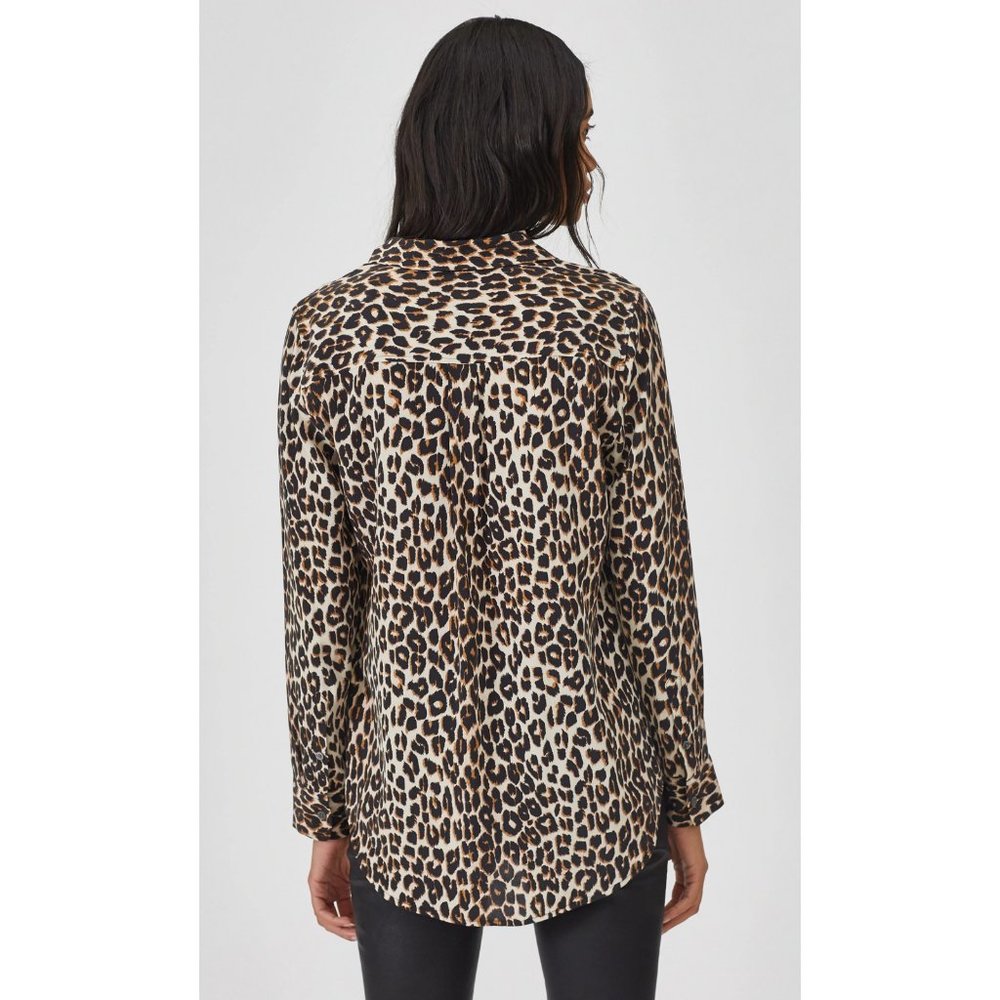 Equipment ~ Silk Slim Signature Long Sleeve Button Up Shirt Blouse - Picture 3 of 7